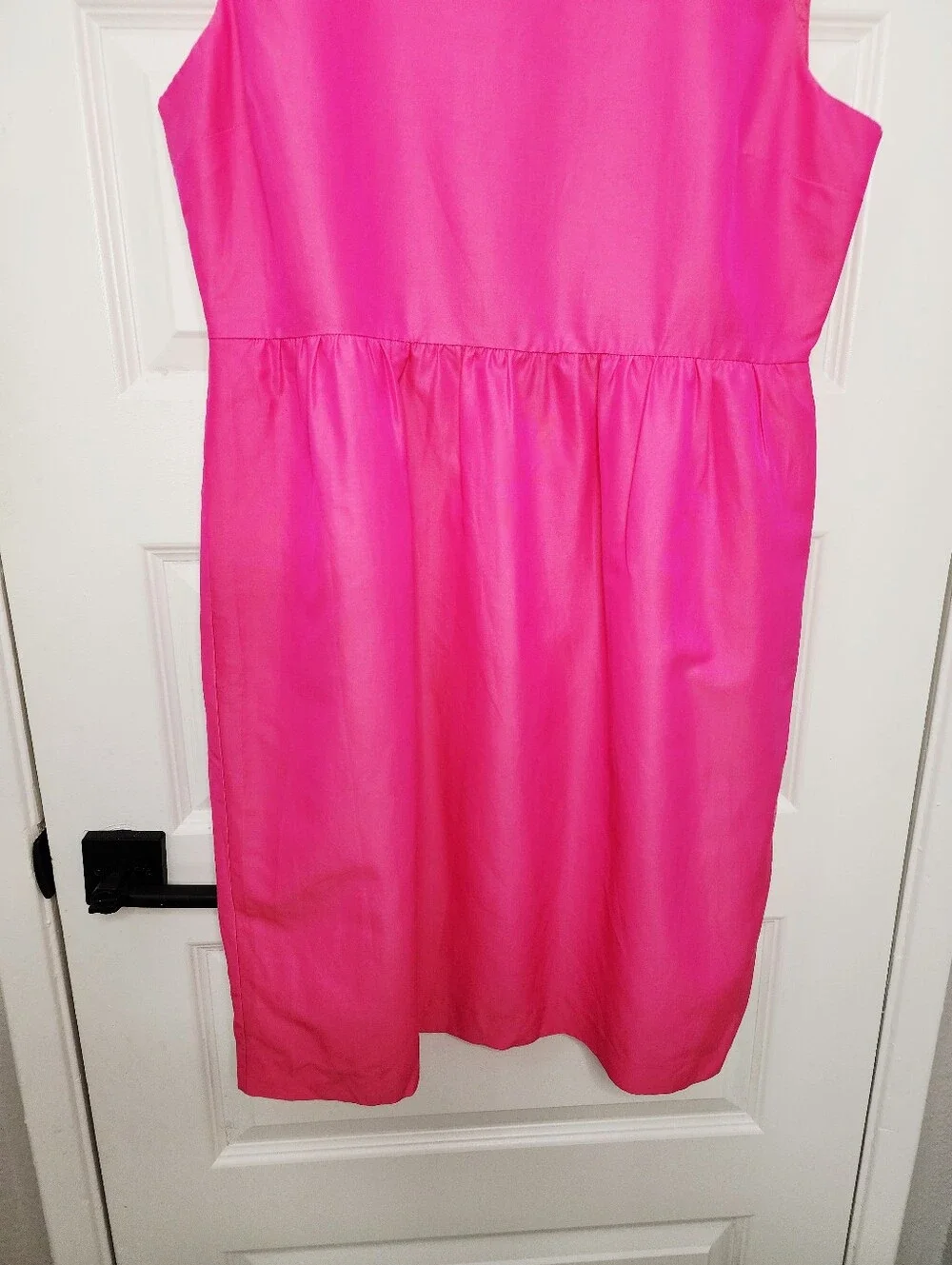 J. Crew Hot Pink Boatneck Sheath Dress Size 16